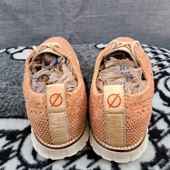 Mens 7 M Cole Haan ØriginalGrand Remastered Stitchlite Wingtip Oxford Shoes Tan - Picture 4 of 11